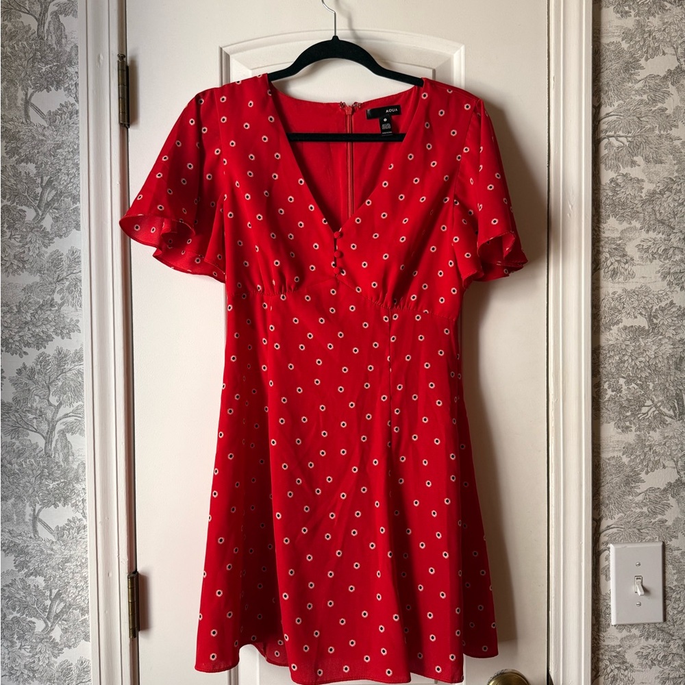 Aqua Floral Women's Dress